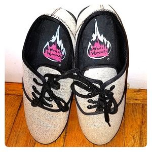 🆕 silver sparkle sneakers